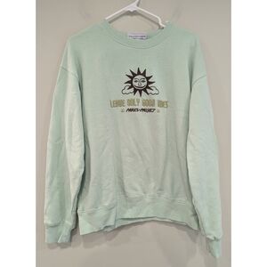 Parks Project Green Leave Only Good Vibes Sweatshirt Size Large